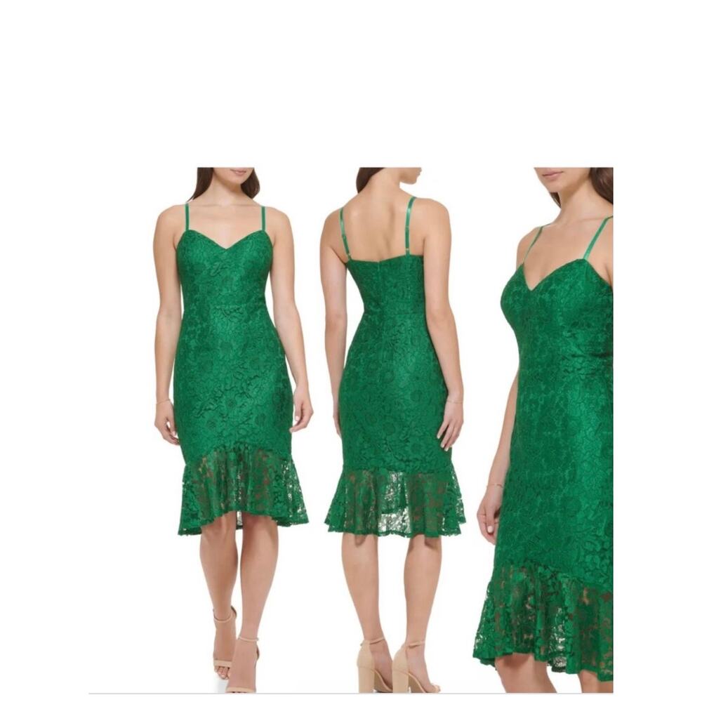 GUESS FIT AND FLARE / mermaid midi dress Size 16